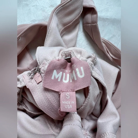 Show Me Your MuMu Womens Light Pink Jenn Maxi Dress V-neck Sleeveless Size S - Picture 11 of 11